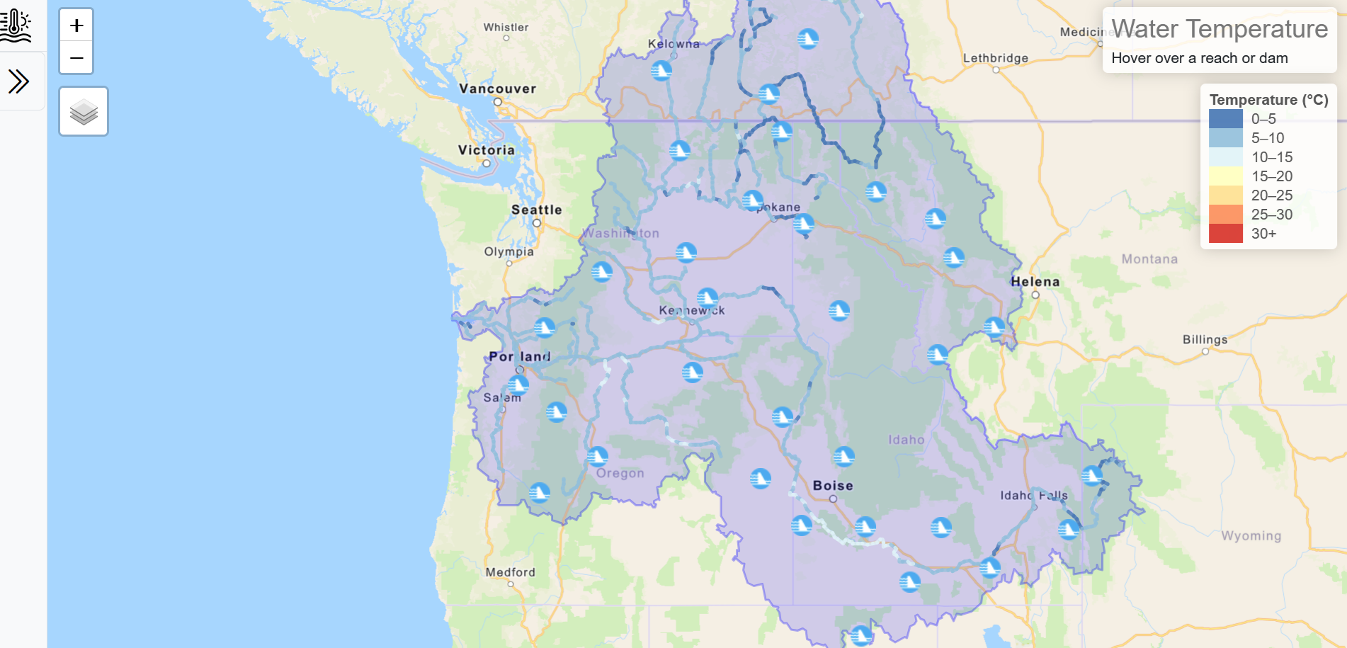 Thermal History of Regulated Rivers (THORR)